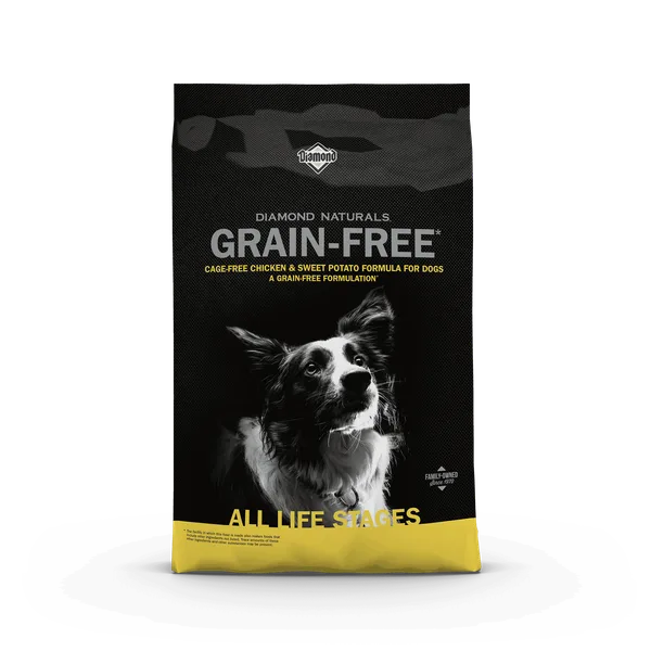 Diamond Naturals Grain-Free CAGE-FREE CHICKEN & SWEET POTATO Formula for Dogs package