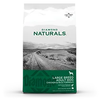 Diamond Naturals LARGE BREED ADULT DOG CHICKEN & RICE FORMULA package