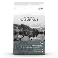 Diamond Naturals SENIOR DOG CHICKEN, EGG & OATMEAL FORMULA package