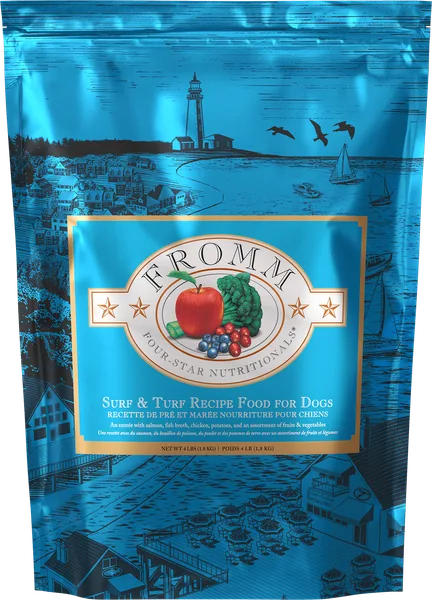 Four-Star Surf & Turf Recipe Dry Dog Food package