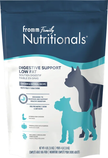 Nutritionals Digestive Support Low Fat Chicken & Oatmeal Recipe Dry Dog Food package