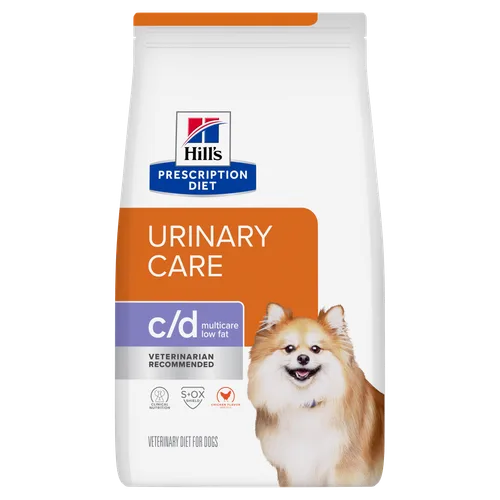 c/d Multicare Low Fat Dog Food package