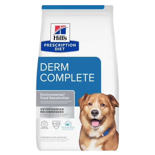 Derm Complete Rice & Egg Recipe Dry Dog Food package