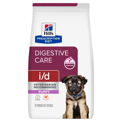 i/d Puppy Chicken Flavor Dog Food package