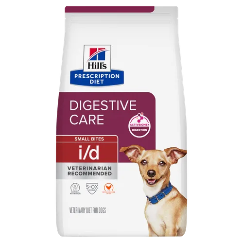 i/d Small Bites Chicken Flavor Dog Food package