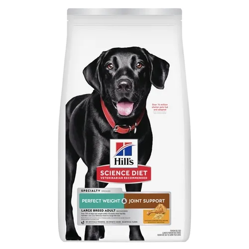 Adult Perfect Weight & Joint Support Large Breed Chicken & Brown Rice Recipe Dog Food package