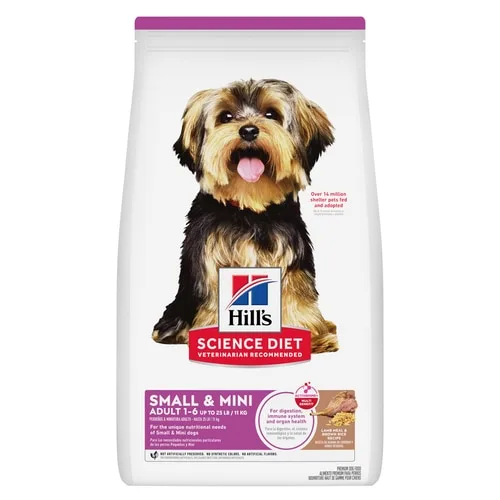 Adult Small & Mini Lamb Meal & Brown Rice Recipe Dog Food package