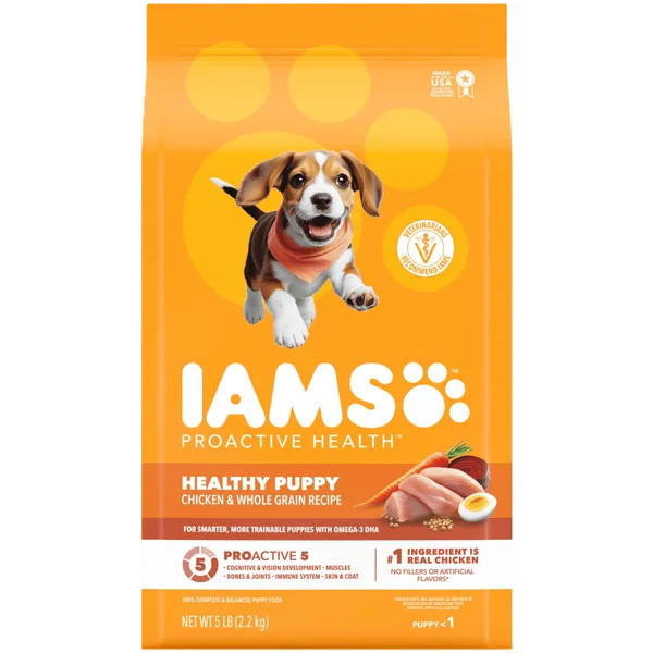IAMS Proactive Health Dry Puppy Food Chicken package