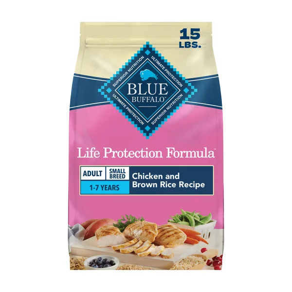 Blue Buffalo Life Protection Formula Small Breed Chicken & Brown Rice Adult Dry Dog Food package
