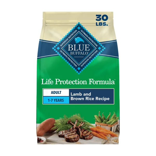 Blue Buffalo Life Protection Formula Lamb & Brown Rice Adult Dry Dog Food package