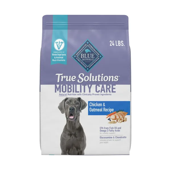 Blue Buffalo True Solutions Mobility Support Chicken & Oatmeal Adult Dry Dog Food package