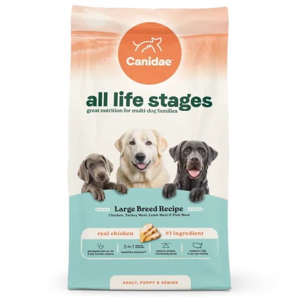 All Life Stages Large Breed Multi-Protein Recipe package