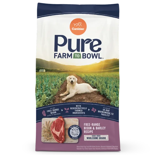 Pure Farm To Bowl Free-Range Bison & Barley Recipe package