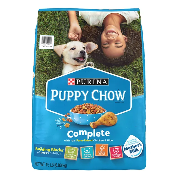Purina Puppy Chow Complete Puppy Dog Dry Food - Chicken, High-Protein, Real Meat package