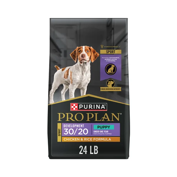 Purina Pro Plan Sport Development 30/20 Chicken & Rice Formula High Protein Dry Dog Food for Puppies package