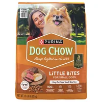Purina Dog Chow Little Bites Small Breed Chicken & Beef Adult Dry Food package