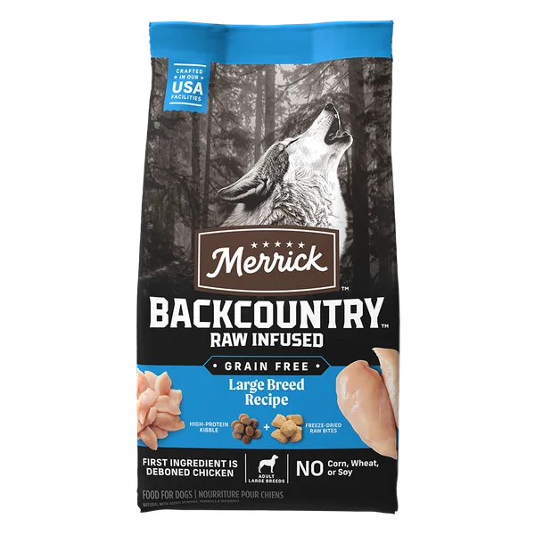 Backcountry Raw Infused Large Breed Grain Free Dry Dog Food package