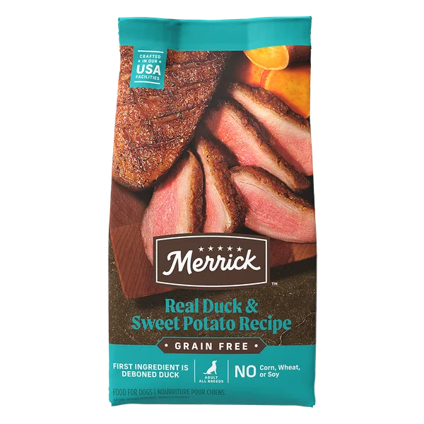 Grain Free Real Duck & Sweet Potato Recipe Dry Dog Food package