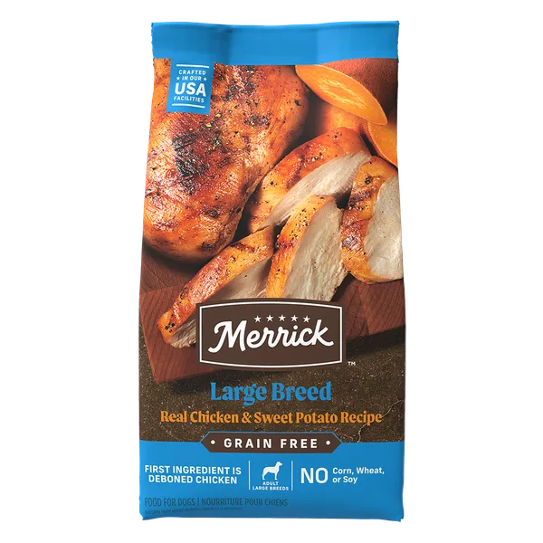 Grain Free Large Breed Real Chicken & Sweet Potato Recipe Dry Dog Food package