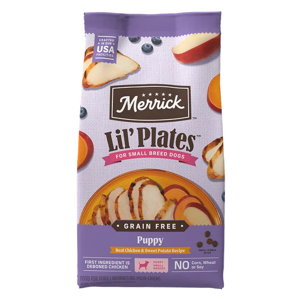 Lil' Plates Grain Free Puppy Real Chicken & Sweet Potato Recipe Dry Dog Food package