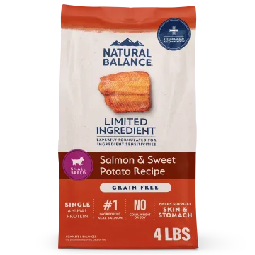 Salmon & Sweet Potato Small Breed Dog Food - Grain Free Recipe package