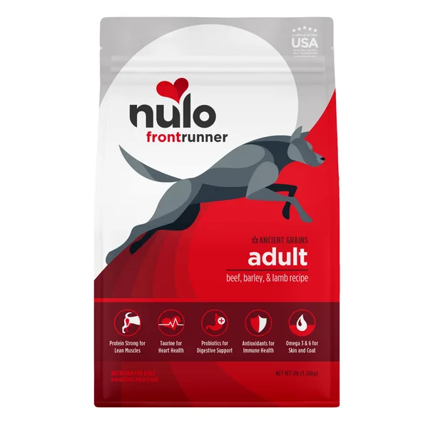 Frontrunner Ancient Grains Beef, Barley & Lamb Recipe for Dogs package