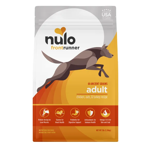 Frontrunner Ancient Grains Chicken, Oats & Turkey Recipe for Dogs package