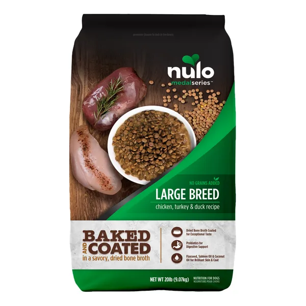 MedalSeries Large Breed Puppy Baked & Coated Chicken, Duck & Turkey Recipe for Dogs package