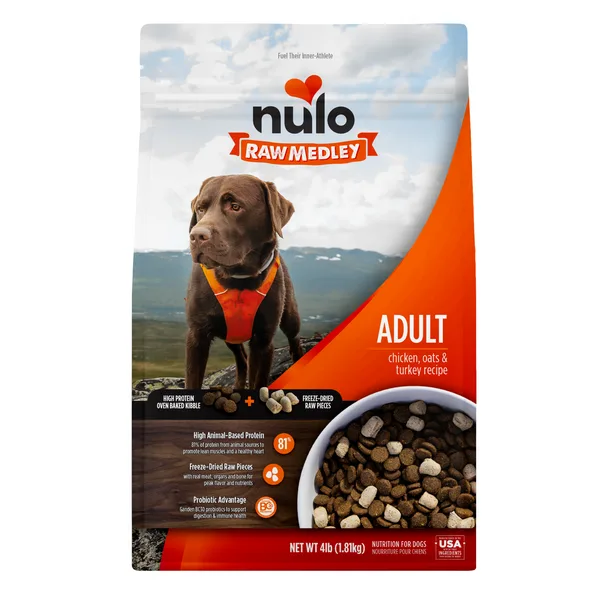 Raw Medley Chicken, Oats & Turkey Recipe for Dogs package