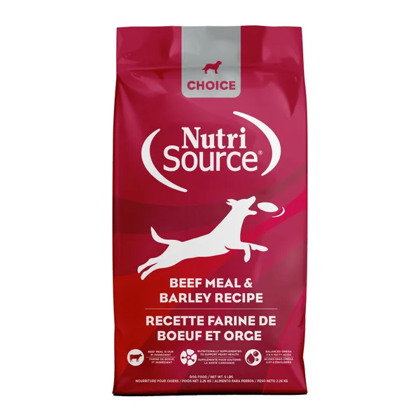 NutriSource® Choice Beef Meal & Barley package