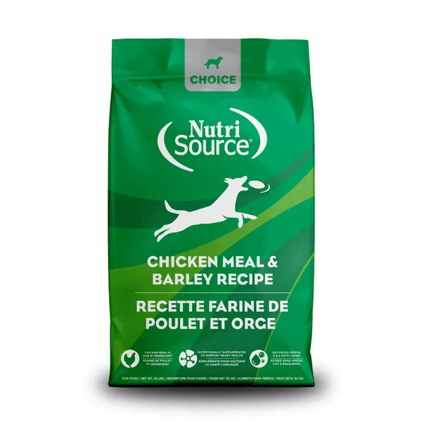 NutriSource® Choice Chicken Meal & Barley package
