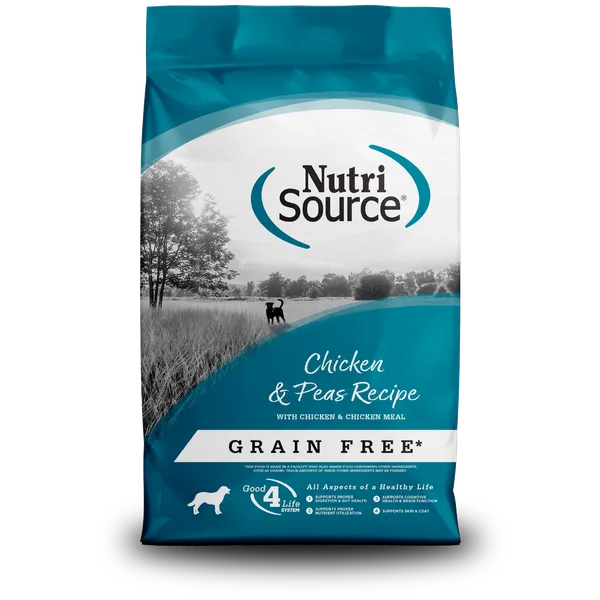 NutriSource® Grain Free Chicken & Peas Recipe package