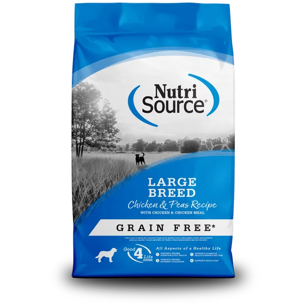 NutriSource® Grain Free Large Breed Chicken & Peas package