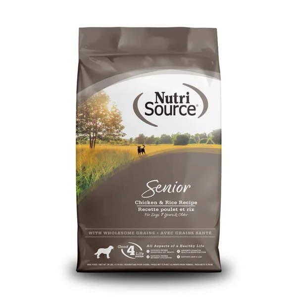 NutriSource® Senior Chicken & Rice package