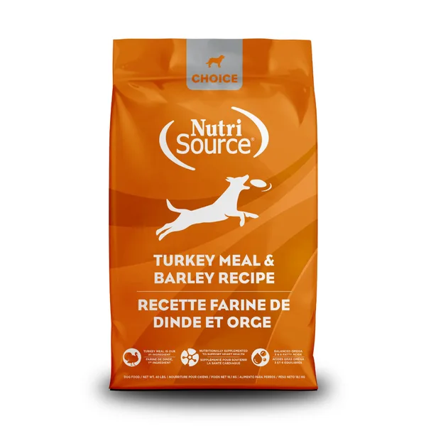 NutriSource® Choice Turkey Meal & Barley package