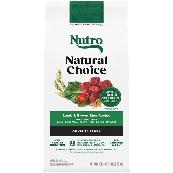 Natural Choice Adult Dry Dog Food, Lamb & Brown Rice Recipe package