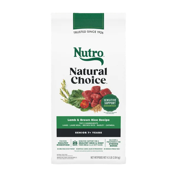 Natural Choice Senior Dog Food, Lamb & Brown Rice package