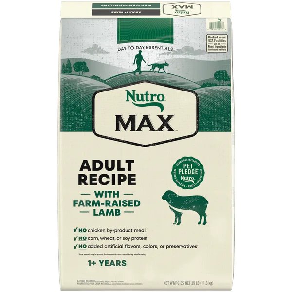 Nutro Max Adult Lamb package