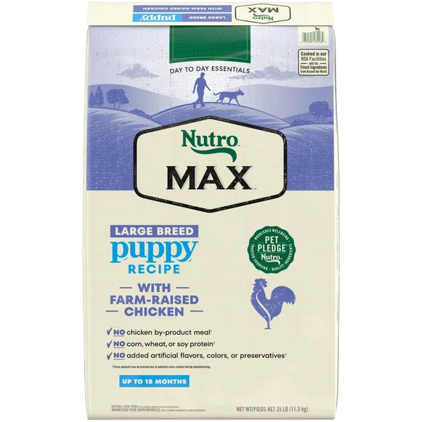 Nutro Max Large Breed Puppy Chicken package
