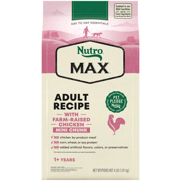 Nutro Max Minichunks Chicken package