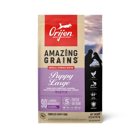 Amazing Grains™, Puppy Large Dry Dog Food package