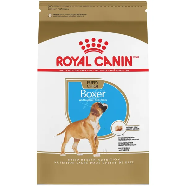 Boxer Puppy Dry Dog Food package