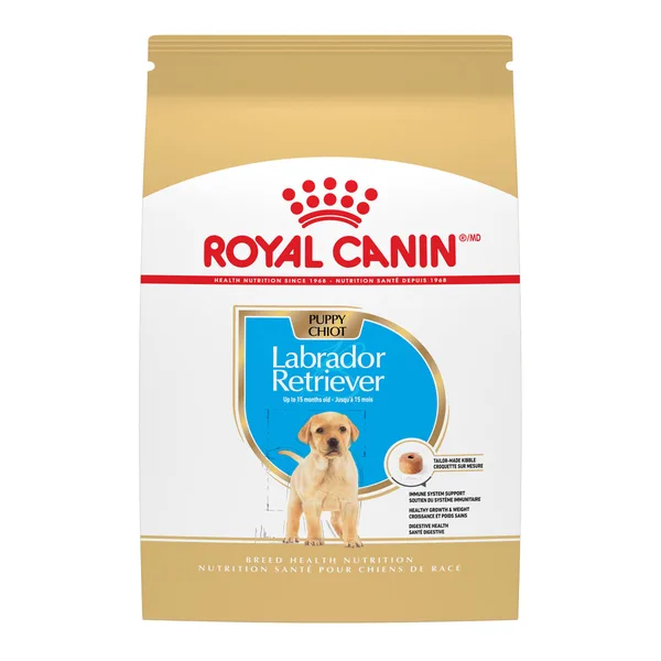 Labrador Retriever Puppy Dry Dog Food package