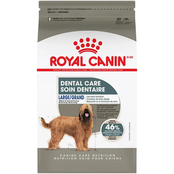 Large Dental Care Dry Dog Food package