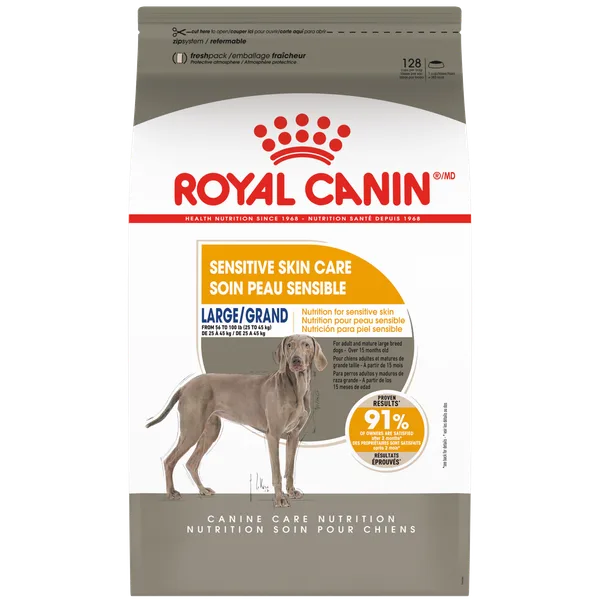 Large Sensitive Skin Care Dry Dog Food package