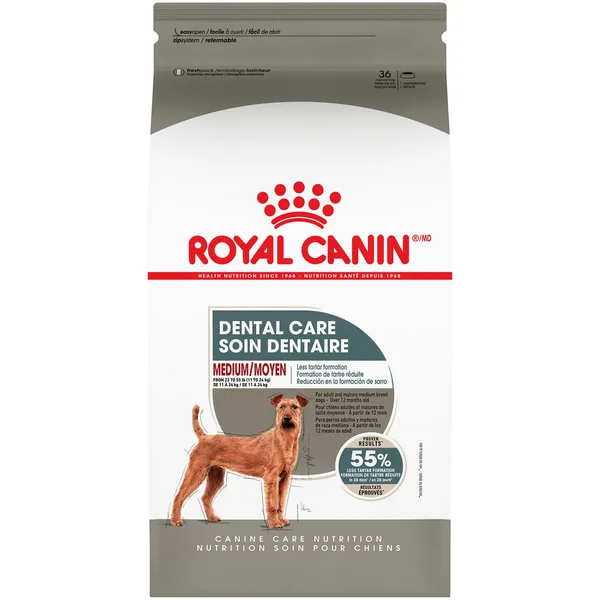 Medium Dental Care Dry Dog Food package