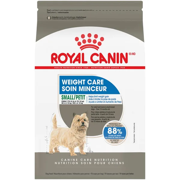 Small Weight Care Dry Dog Food package