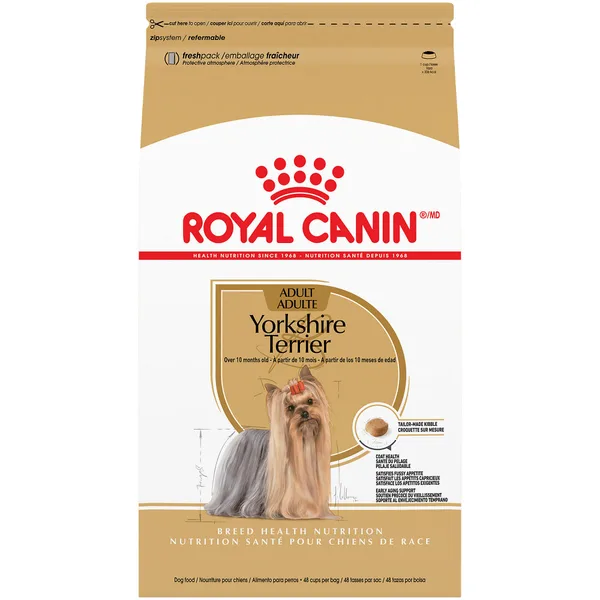 Yorkshire Terrier Adult Dry Dog Food package