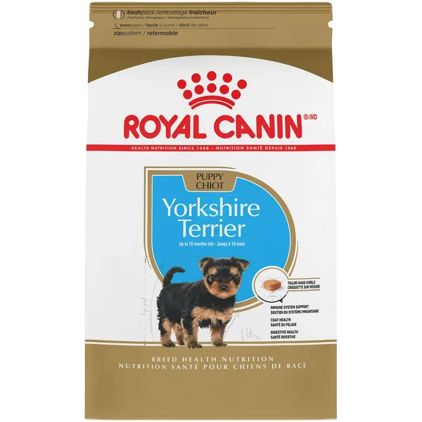 Yorkshire Terrier Puppy Dry Dog Food package