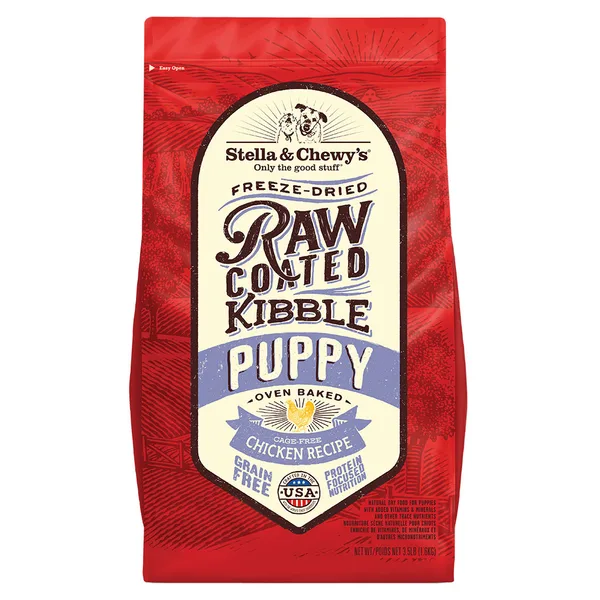 Cage-Free Chicken Raw Coated Kibble for Puppies package